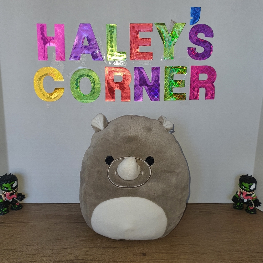 Squishmallow Rhino Plush Doll, Irving The Rhino Squishmallows 8" Kellytoy